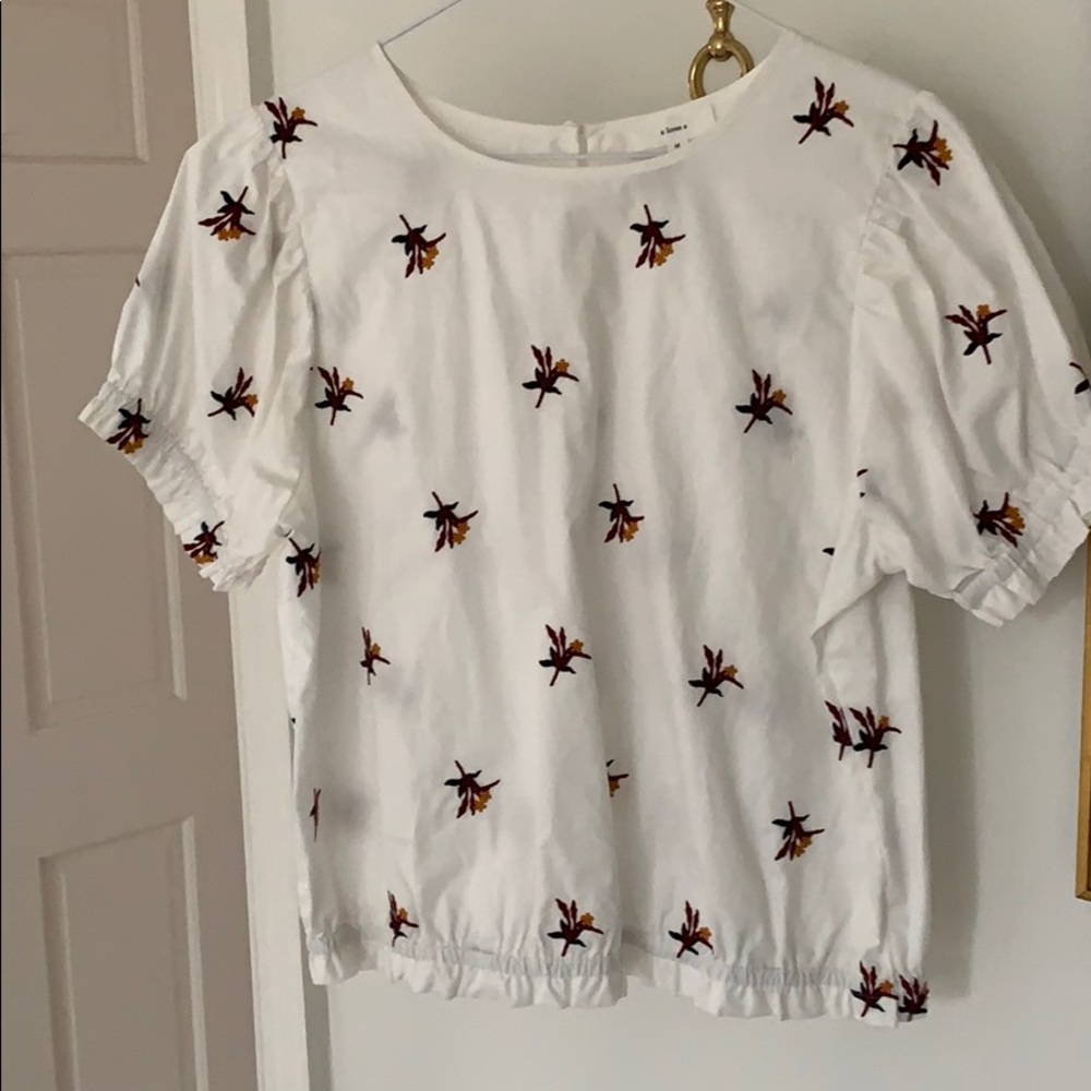 Embroiled cotton shirt